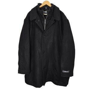 Kenneth Cole REACTION Mens Wool Cashmere Luxury Overcoat Size 4X (56-58) Black